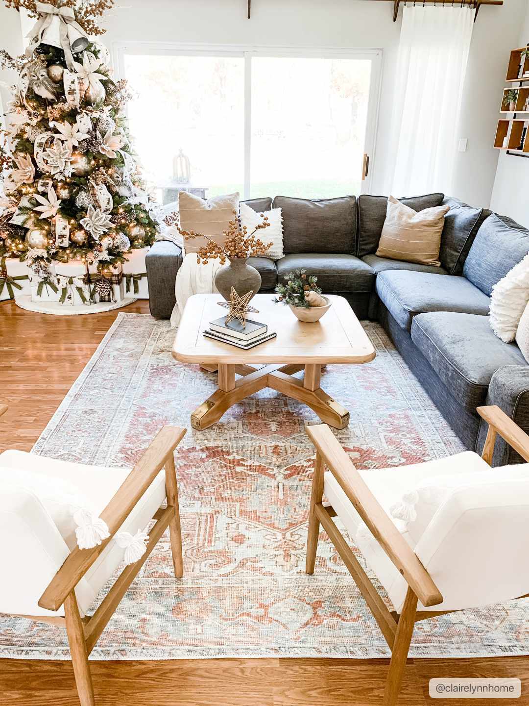 Maayon Medallion Rust Washable Area Rug by Hauteloom