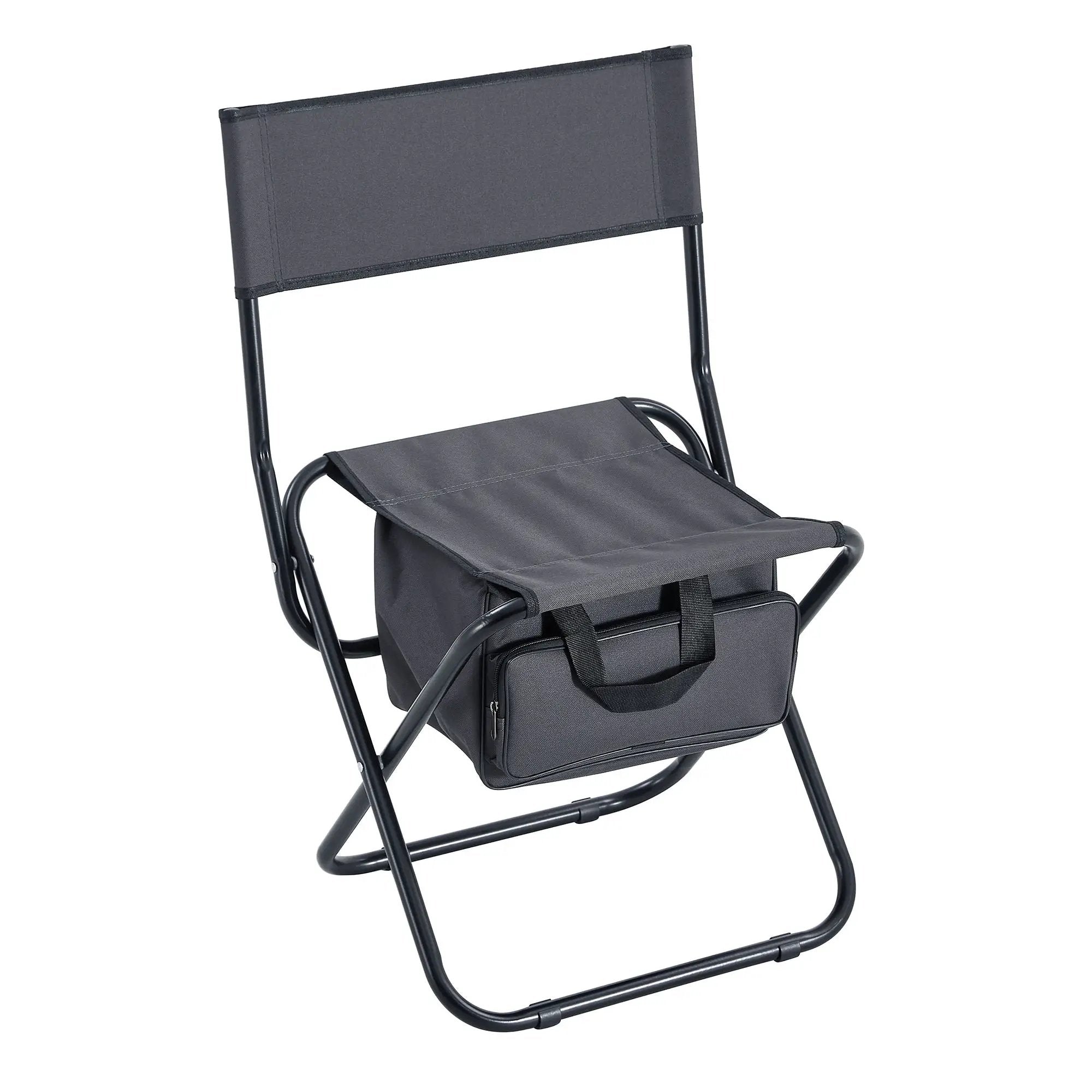 Folding Outdoor Chairs With Storage Bag, Portable Chair For Indoor, Outdoor Camping, Picnics And Fishing by HouseOfZazla