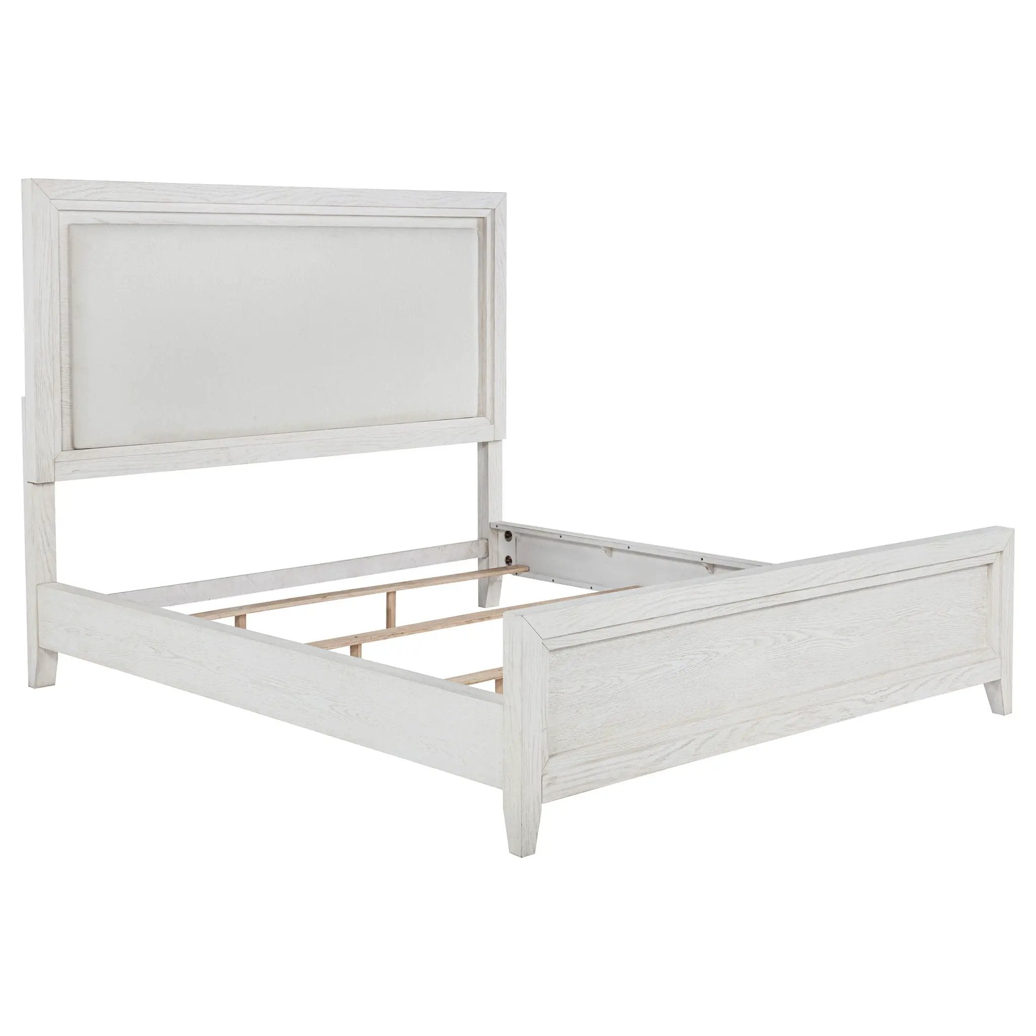 Marielle 5-piece Eastern King Bedroom Set Distressed White by Unique Piece Furniture