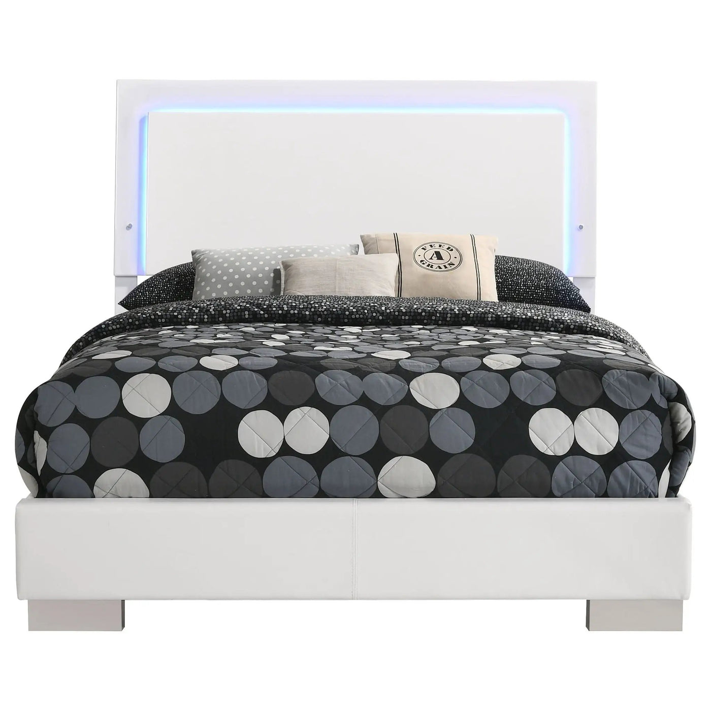 Felicity - LED Panel Bed With Built In Lighting by HouseOfZazla
