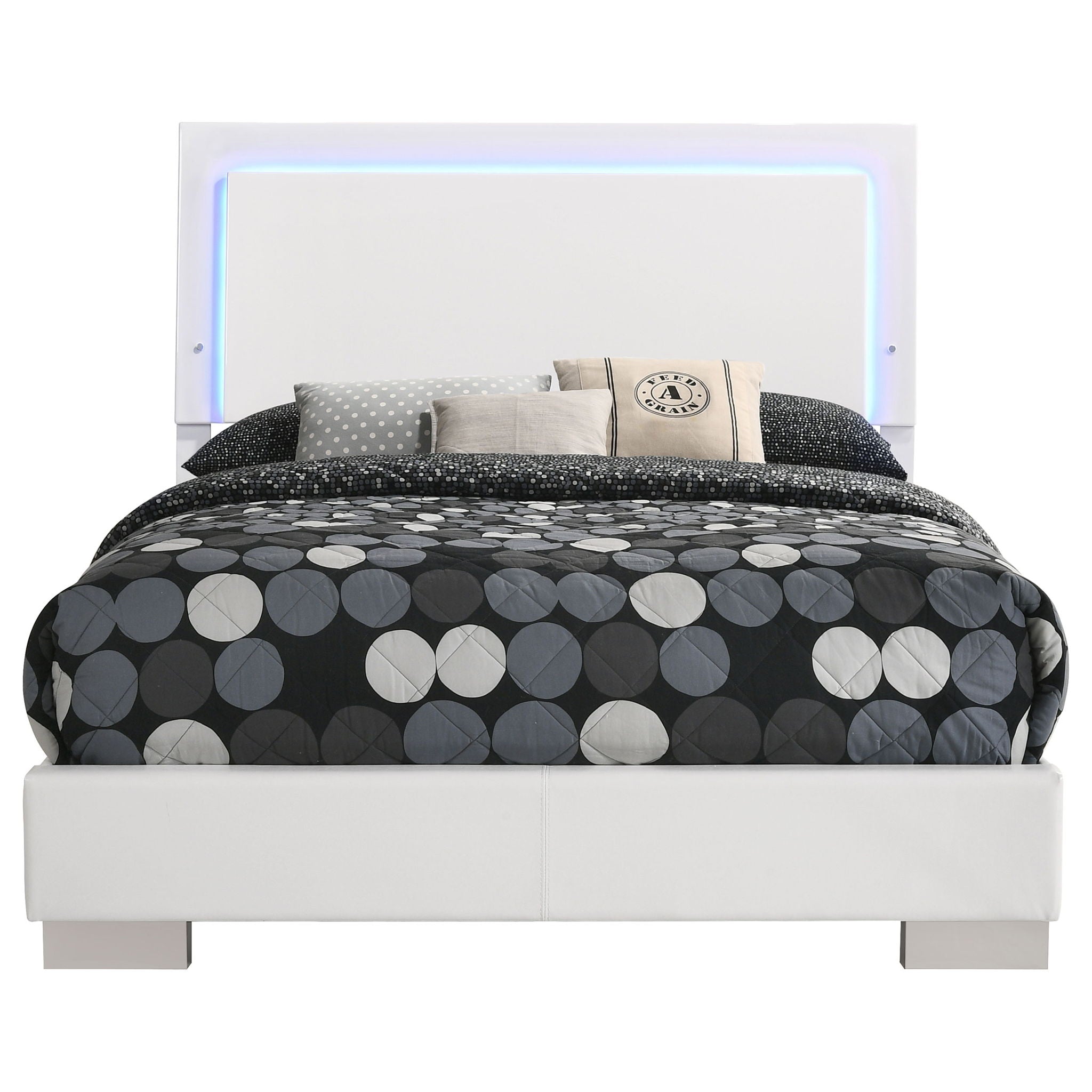 Felicity - LED Panel Bed With Built In Lighting by HouseOfZazla