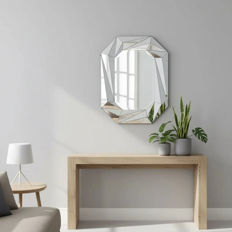 Diamond Shaped Large Wall Mirror by HouseOfZazla