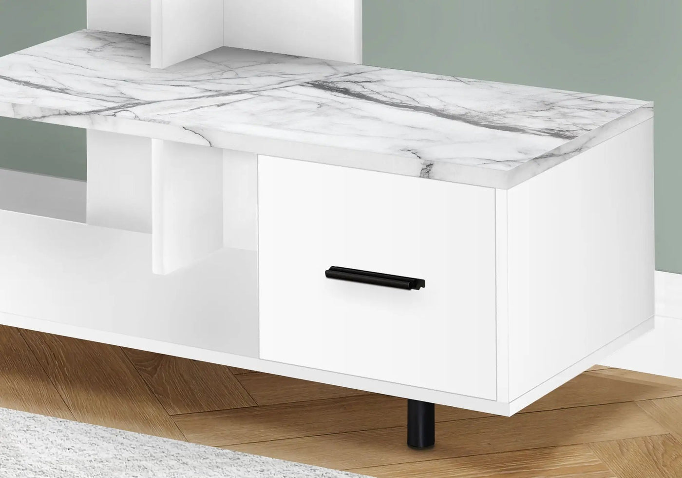 TV Stand, Console, Media Entertainment Center, Storage Drawer, Contemporary by Unique Piece Furniture