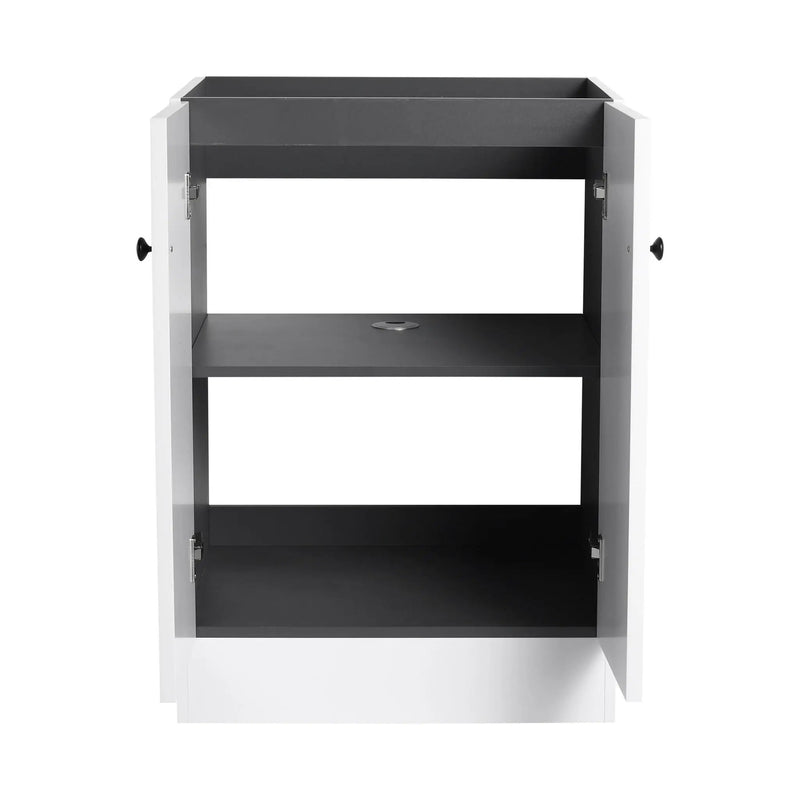 Modern Freestanding Bathroom Vanity With Soft Close Cabinet Doors by HouseOfZazla