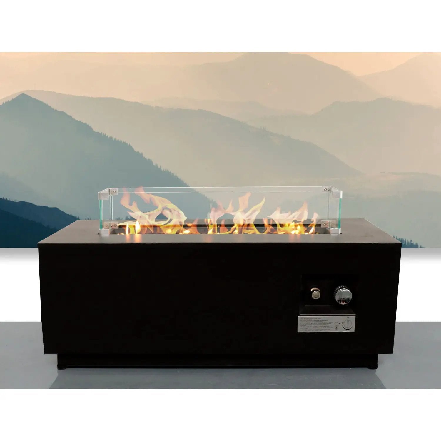 Outdoor Fire Pit Table With Lid, Fuel Versatility by Unique Piece Furniture