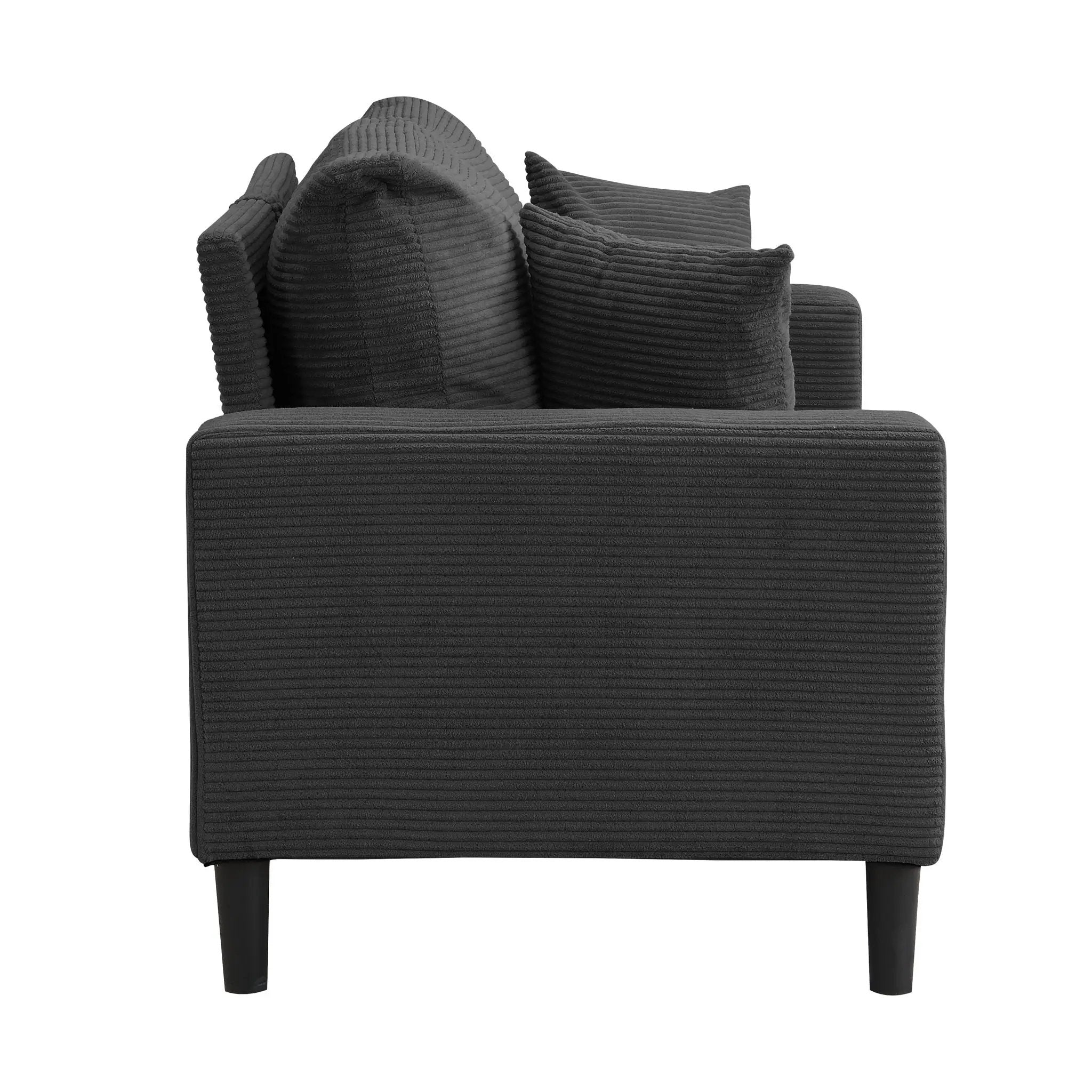 Modern Upholstered Loveseat Sofa, High Resilience by Unique Piece Furniture