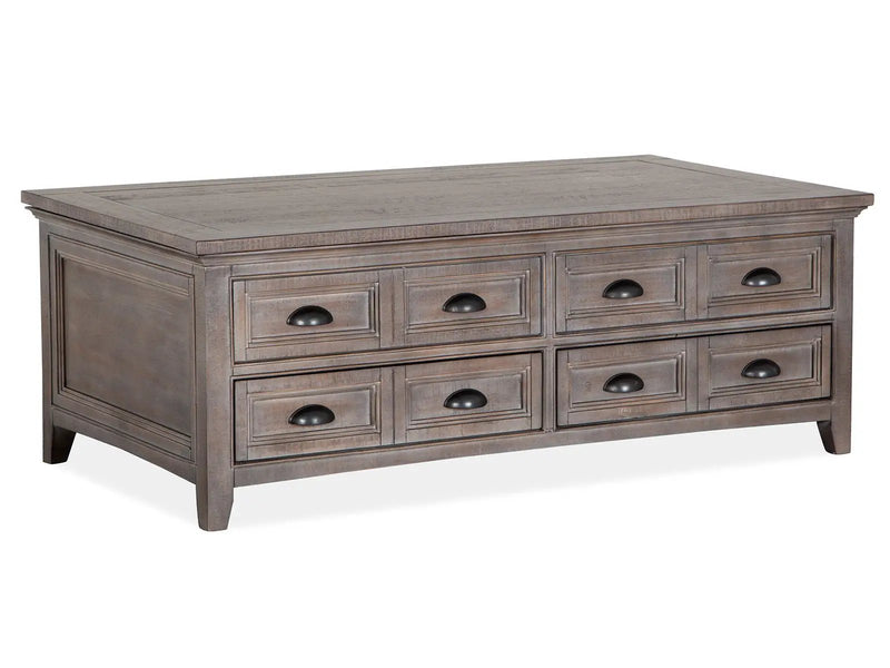 Paxton Place - Lift Top Storage Cocktail Table With Casters - Dovetail Gray by Unique Piece Furniture