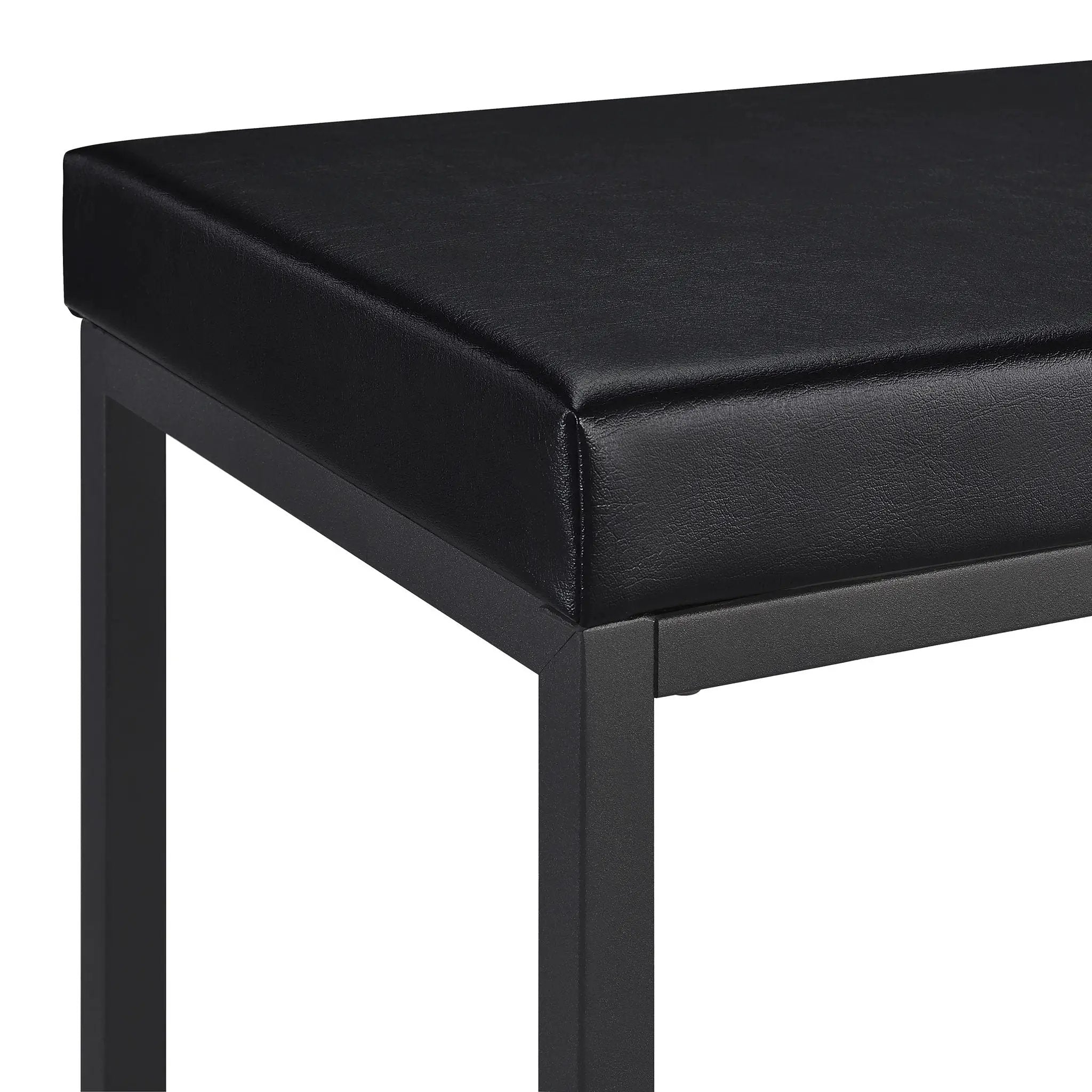 Klekner - 4 Piece Counter Height Table Set With Nesting Tables And Backless Stools - Charcoal
