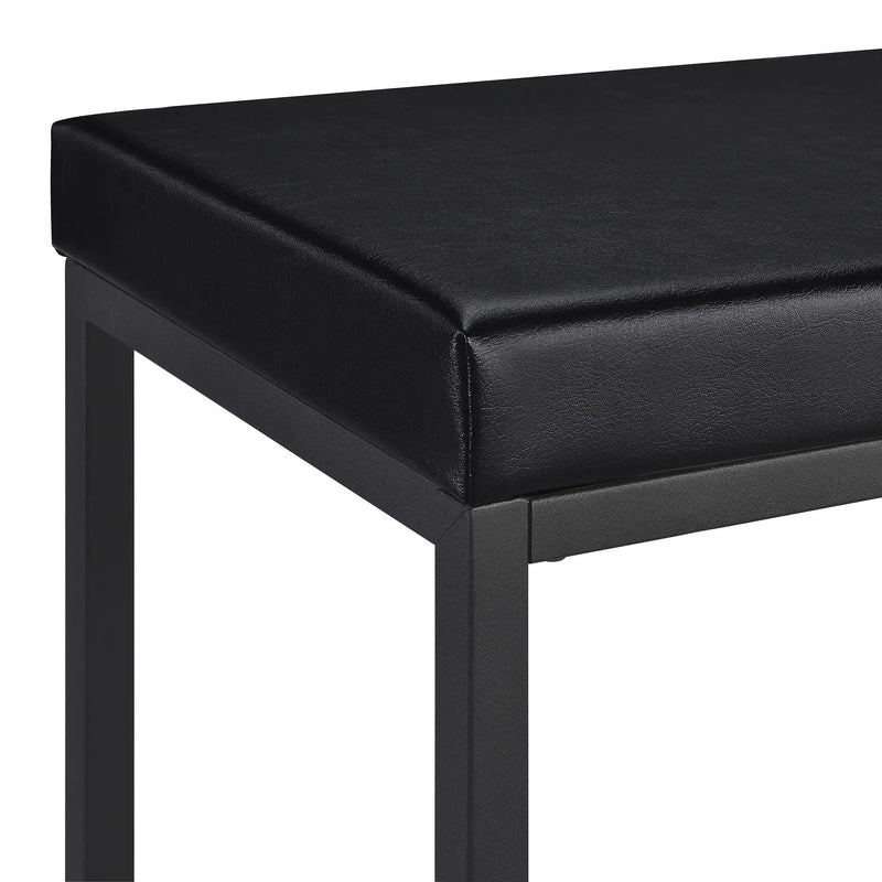 Klekner - 4 Piece Counter Height Table Set With Nesting Tables And Backless Stools - Charcoal