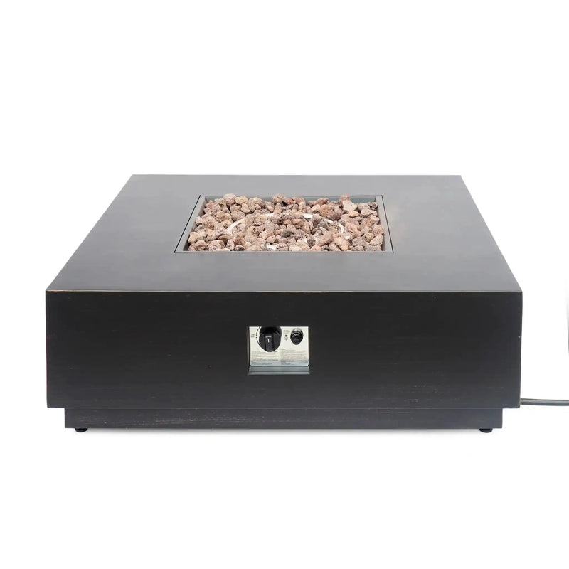 Modern Square Fire Pit With 50,000 BTU by HouseOfZazla