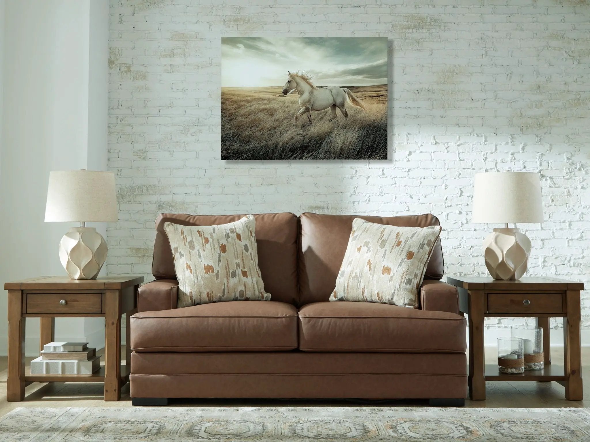 VillaCourt - Loveseat - Caramel by Unique Piece Furniture