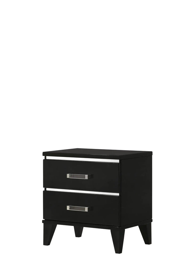 Chelsie - Nightstand - Black by HouseOfZazla