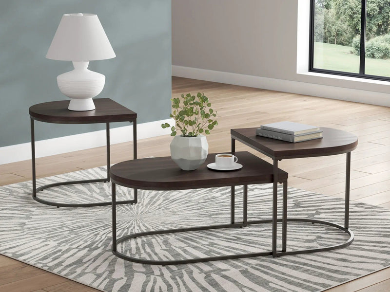 Vanmore - Occasional Table Set (Set of 3) - Dark Brown by Unique Piece Furniture