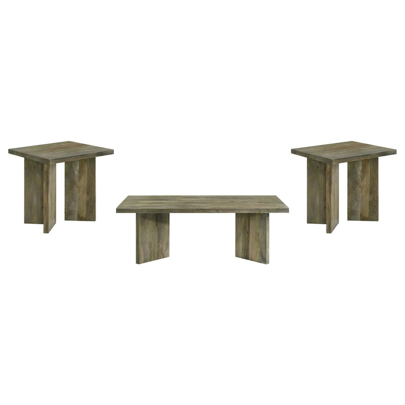 Andando 3-piece Coffee and End Table Set Mango Brown by Unique Piece Furniture