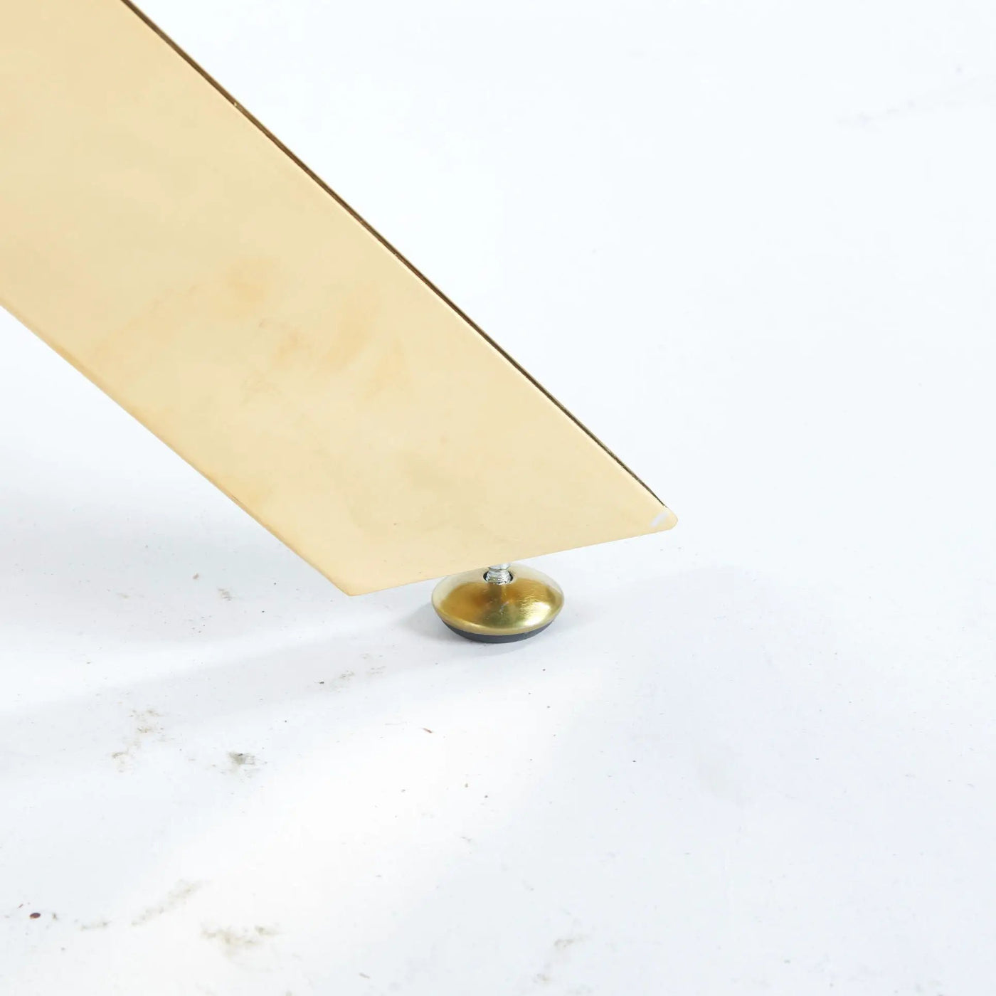 Dining Table With Cross Metal Leg And Tempered Glass, Modern Space Saving Kitchen Table For Living Room Legs, Square Table by Unique Piece Furniture