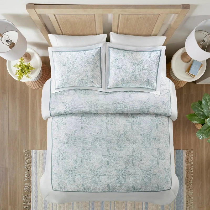 Duvet Cover Mini Set White Full/Queen by HouseOfZazla