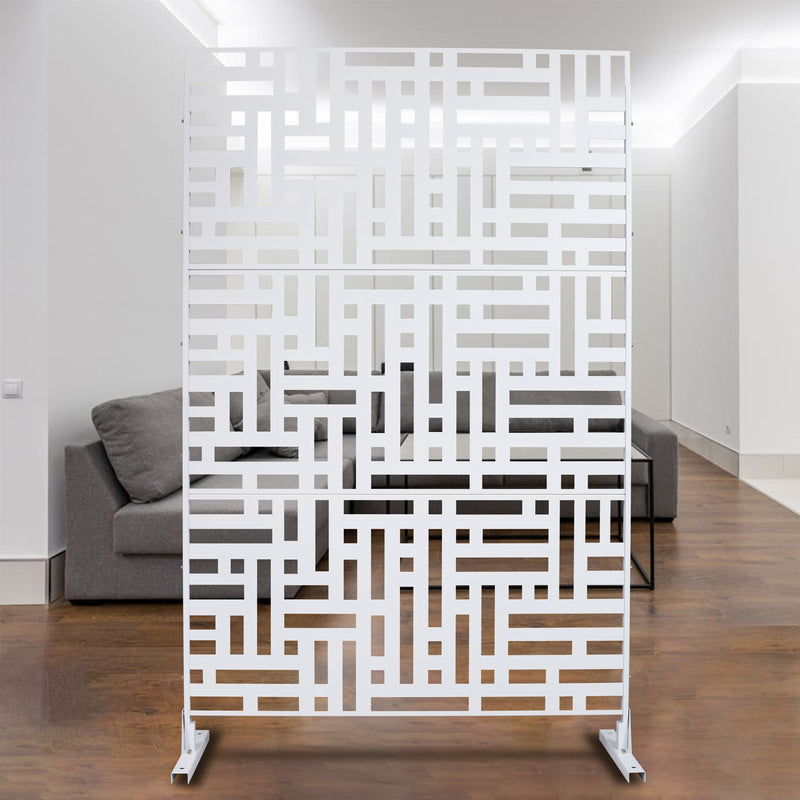 Decorative Freestanding Metal Privacy Screen For Indoor & Outdoor Use by HouseOfZazla