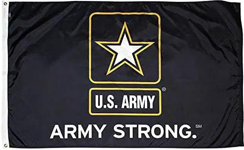FlagSource Army Strong Nylon Military Flag, Made in USA, 3x5' by GreenHaven Gardens