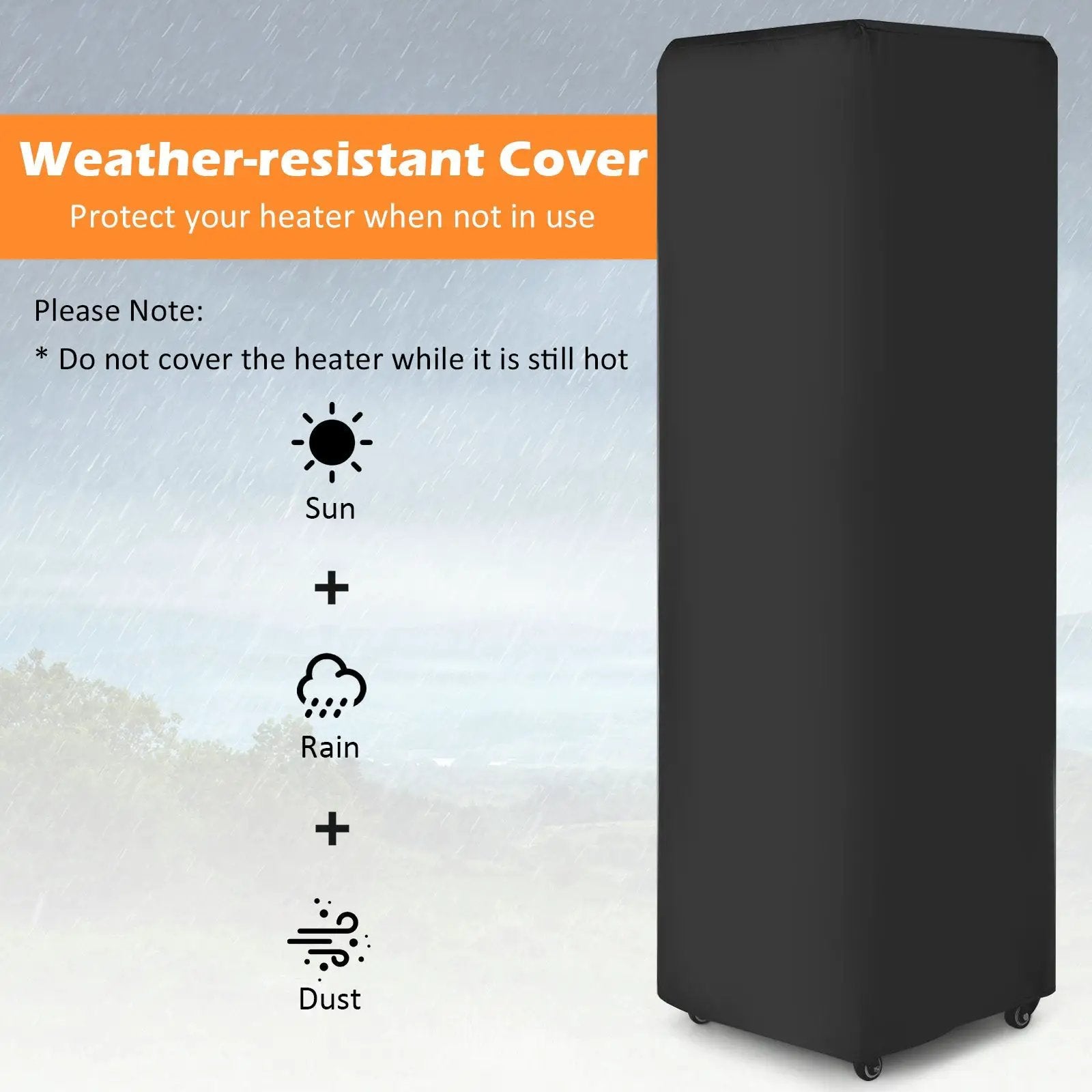 41 000 BTU Propane Patio Heater with Metal Hood by DirectDeals