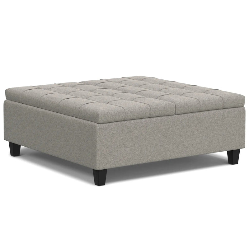 Harrison - Upholstered Coffee Table Storage Ottoman by Unique Piece Furniture