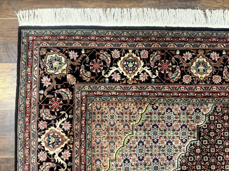 Sino Persian Rug 6x9, Herati Very Fine 400 KPSI, Black by Jewel Rugs