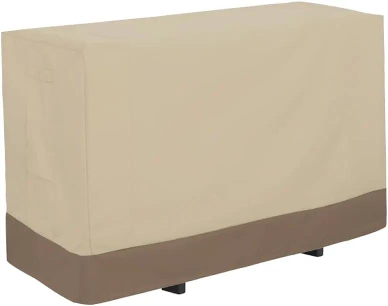 Outdoor Slim-Fold Cook Station Cover Waterproof Heavy Duty Portable Outdoor Folding Grill Table Cover, Beige by GreenHaven Gardens