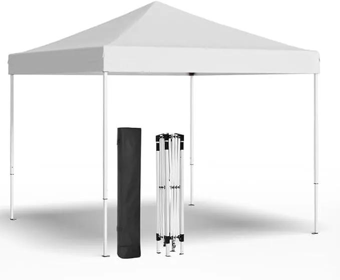 10x10ft Pop Up Canopy Tent,Heavy Duty Waterproof Folding Tent for Camping Parties Events Parties,Outdoor Canopy,Portable Sun Shelter,3 Adjustable Height(White) by GreenHaven Gardens