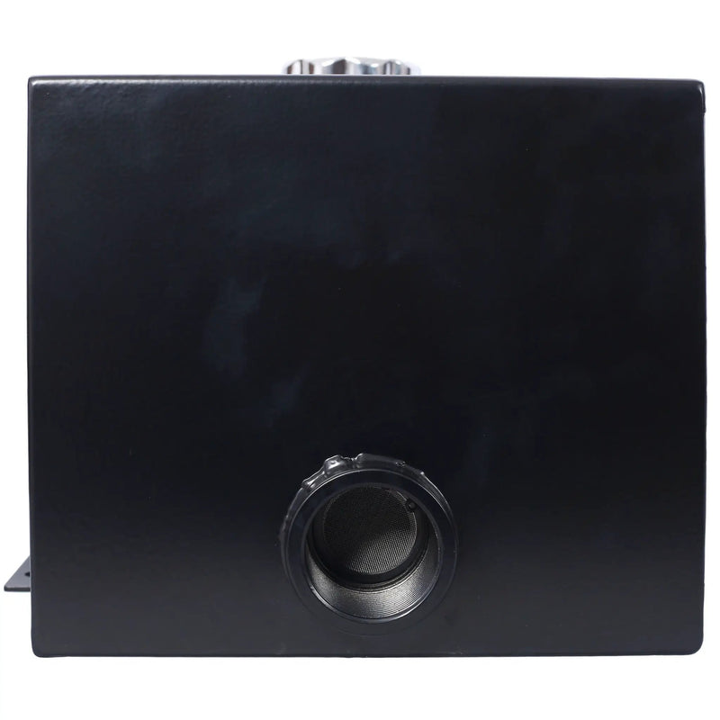 Heavy Duty 5 Gallon Steel Hydraulic Fluid Reservoir Tank With Mounting Foot, 14 Gauge - Black by HouseOfZazla