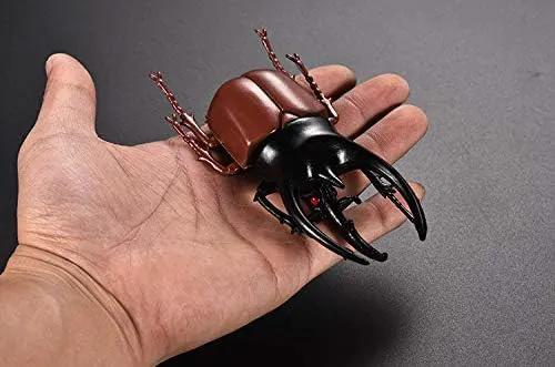 Hiawbon 5.5 inch Fake Beetle Simulated Beetle Model Realistic Plastic Beetle Figures for Fairy Garden Decoration, Set of 6 by GreenHaven Gardens