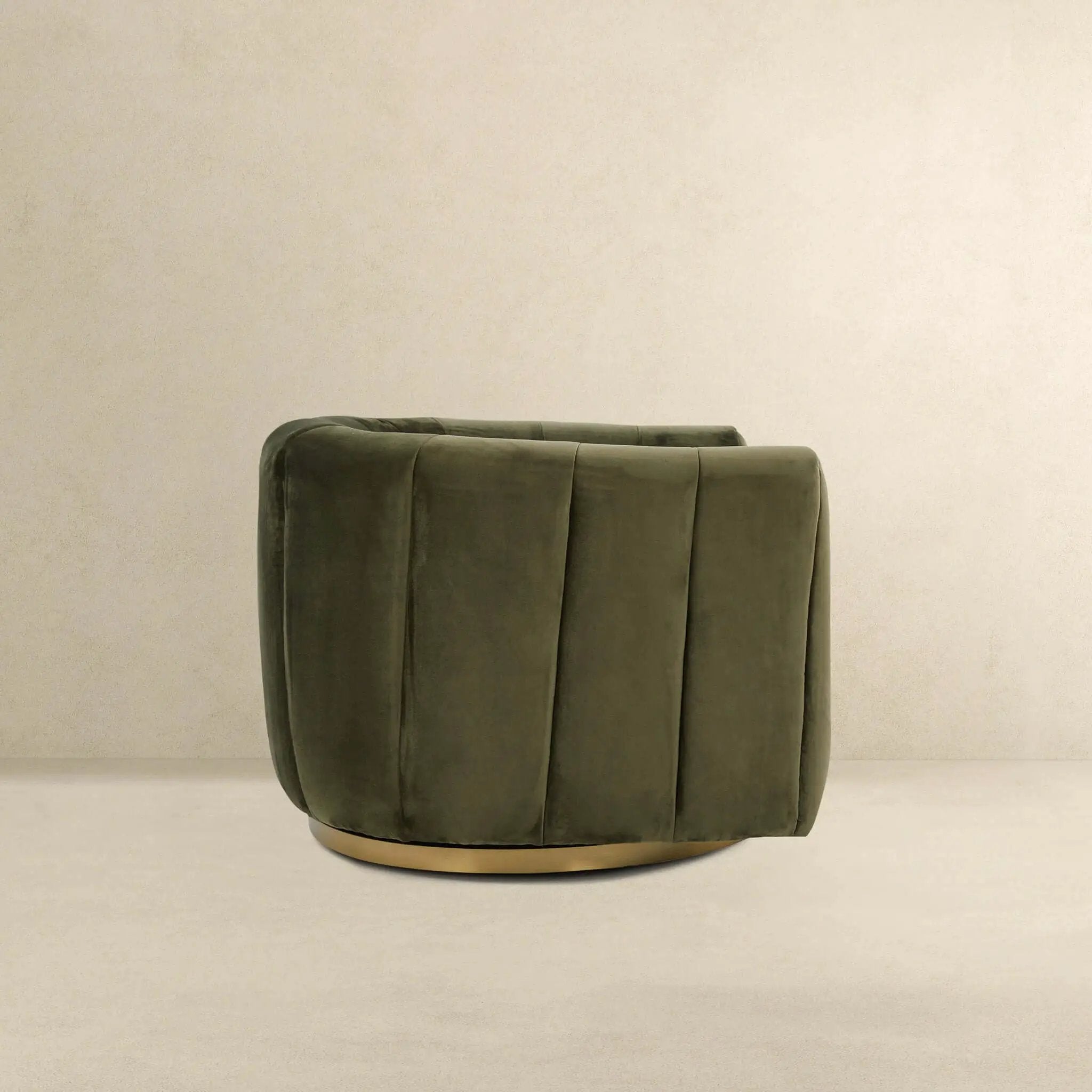 Cosey Green Velvet Swivel Chair by HouseOfZazla