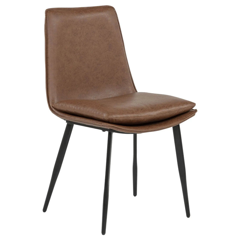 Ortega Upholstered Dining Side Chair Coffee (Set of 2) by Unique Piece Furniture