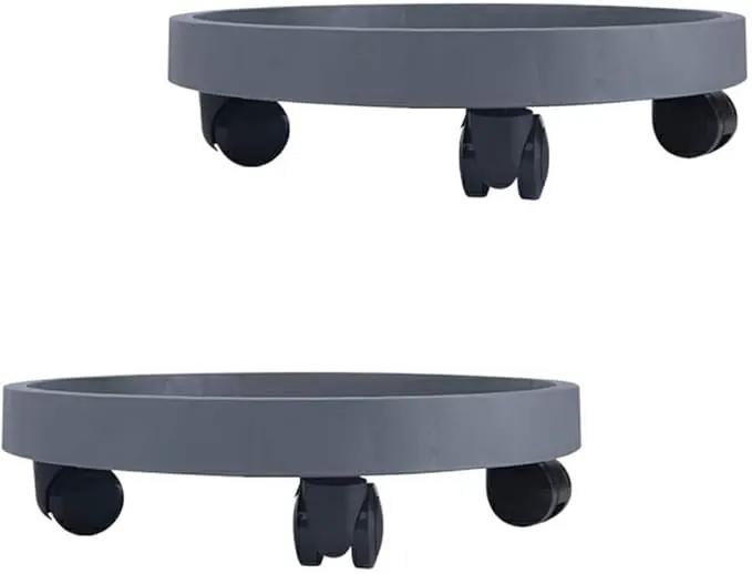 2 Pack of 11 Inch Heavy Duty Plant Caddy with Wheels,Rolling Plant Stand Pot Trolley,Wheeled Planter Saucer Tray,Potted Flower Mover Dolly with Casters Round Coaster for Indoor Outdoor by GreenHaven Gardens