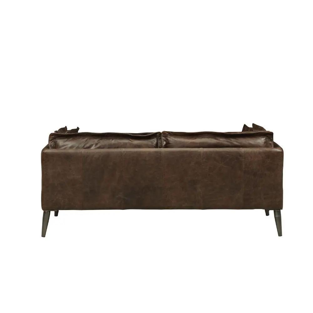 Porchester - Loveseat - Distress Chocolate Top Grain Leather by Unique Piece Furniture