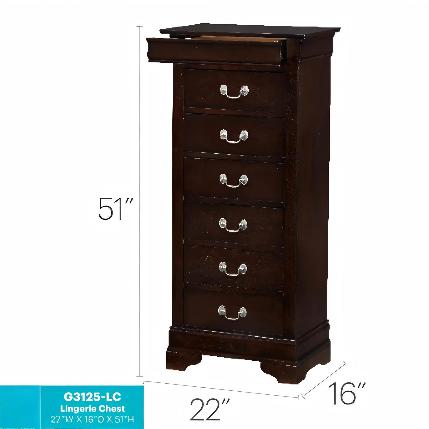 Traditional Style Lingerie Storage Chest Timeless by HouseOfZazla