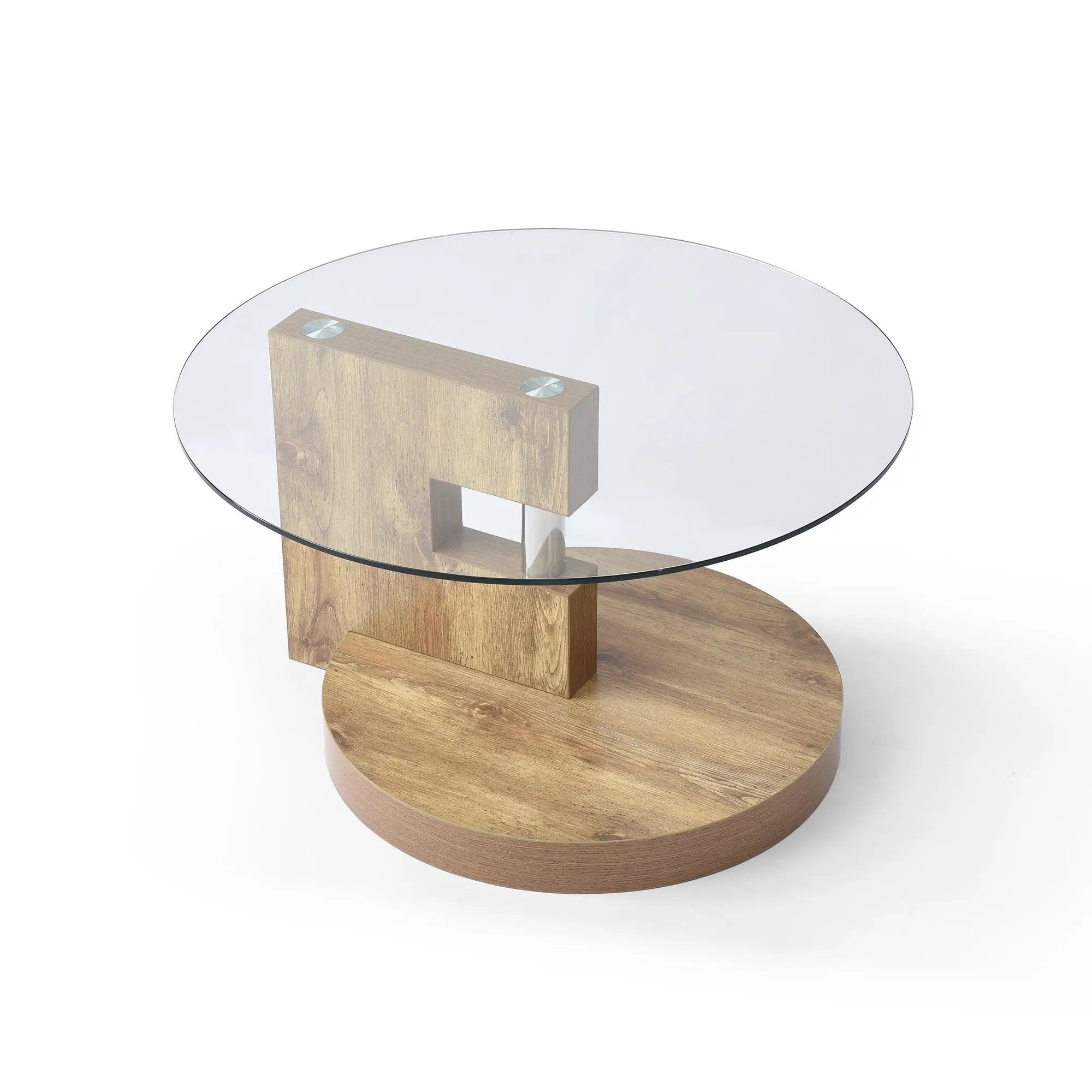 Modern and Practical Double-Layer Round Table by HouseOfZazla