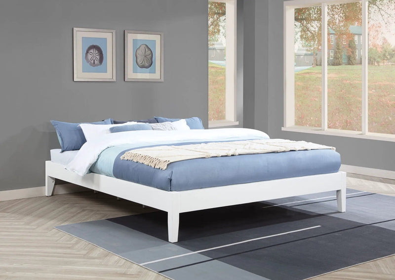 Hounslow California King Universal Platform Bed White by Unique Piece Furniture