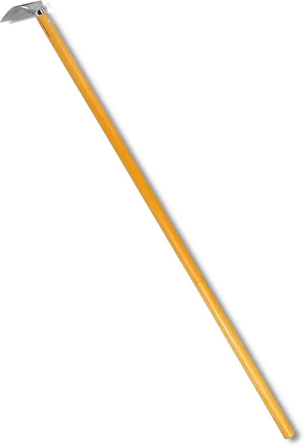 Garden Hoe Long Handle 43" Heavy Duty Japanese Stainless Steel, Made in JAPAN, Draw Hoe Weeding Tool, Stand Up Weeder Hand Tool by GreenHaven Gardens