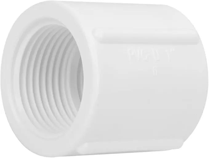 10Pack 1" Double Female Thread PVC Pipe Coupling Adapter Pipe Fitting Connector (Female x Female) SCH40 1Inch PVC Female Threaded Pipe Coupling for Sprinkler,Irrigation,Swimming Pools by GreenHaven Gardens