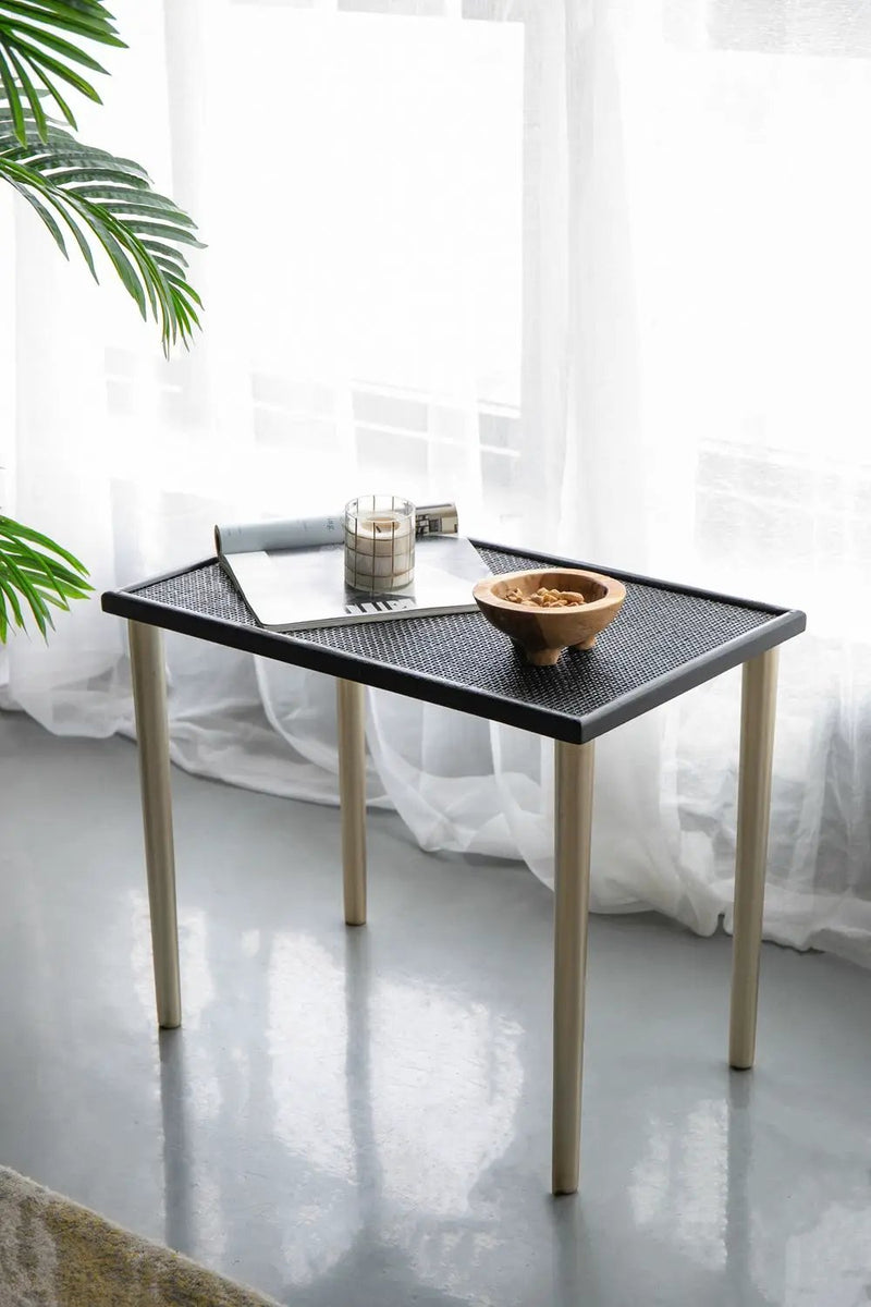 Side Tables (Set of 3) - Black / Gold by HouseOfZazla