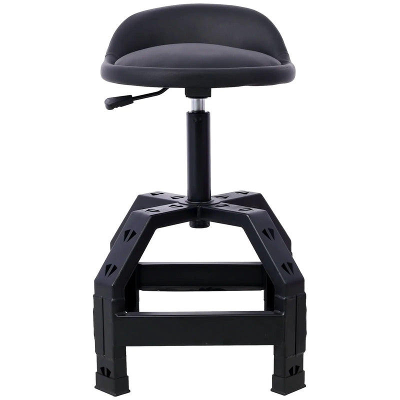 Pneumatic 360 Degree Swivel Stool, Mechanics Rolling Creeper Seat, Heavy Duty Mechanics Stool by HouseOfZazla