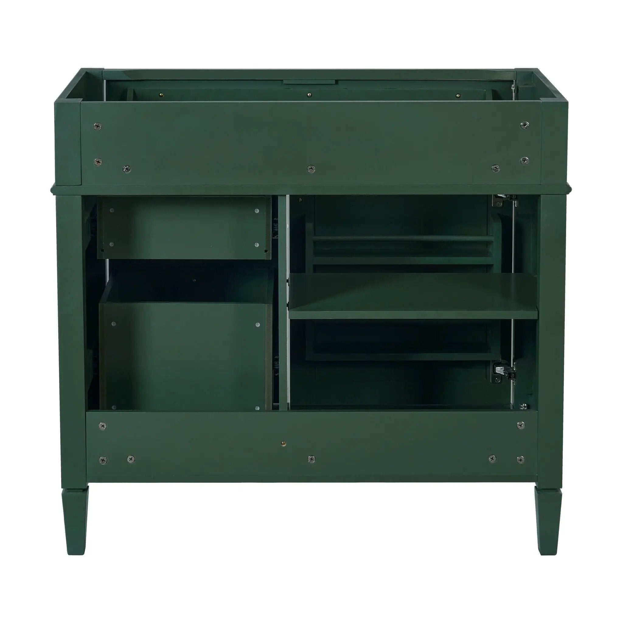 Bathroom Vanity With 2 Drawers And Tip-Out Drawer, Storage Cabinet by HouseOfZazla