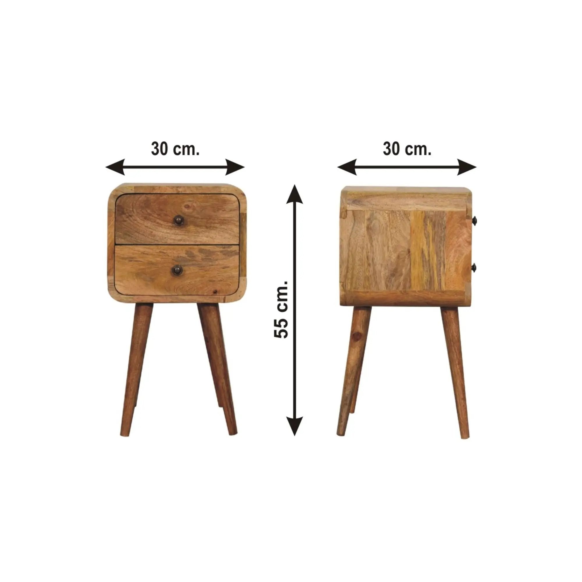 Curved Nightstand, by Unique Piece Furniture