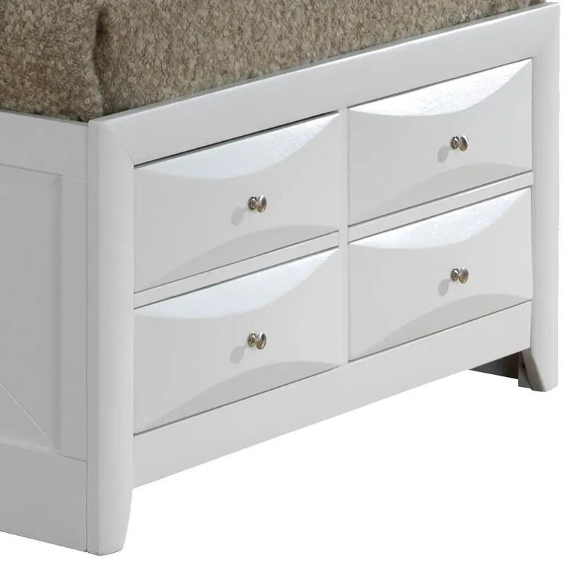 Modern Design Storage Bed With Bookcase Headboard by HouseOfZazla