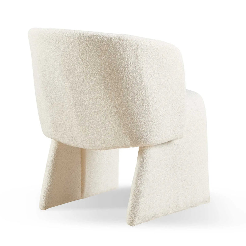 Modern Accent Chair Brown Single Sofa Chair, Upholstered Side Chair Teddy Comfy Chair For Dining Room / Bedroom / Living Room / Reception by Unique Piece Furniture