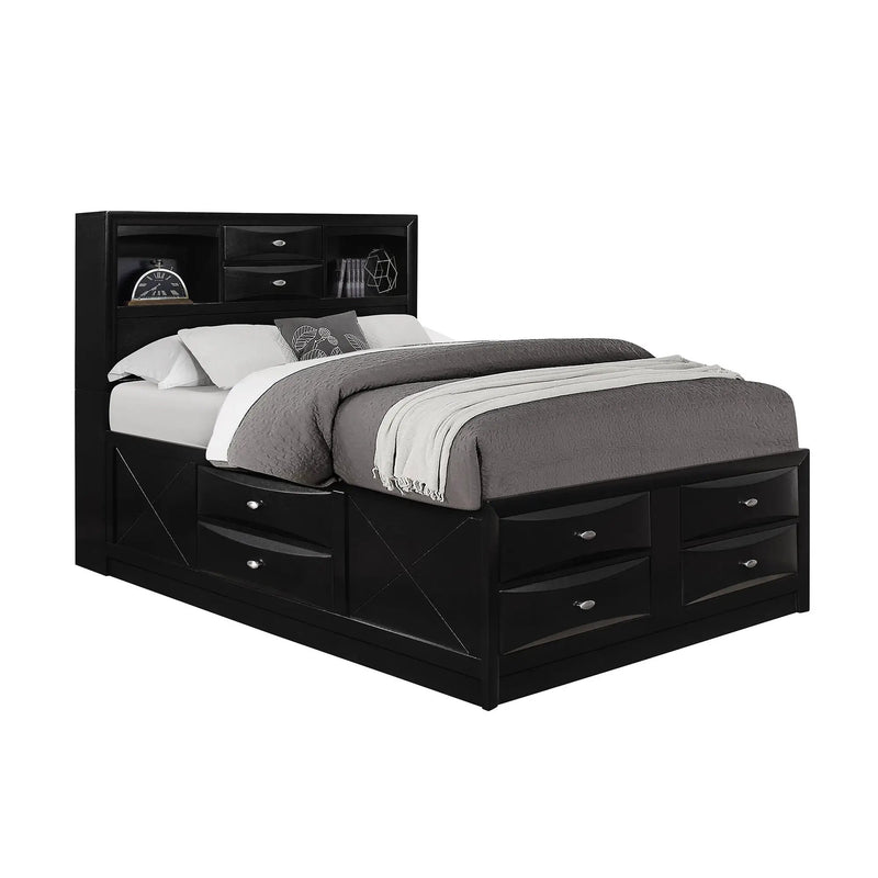 Lucille - Bed With Storage And Bookcase Headboard by Unique Piece Furniture