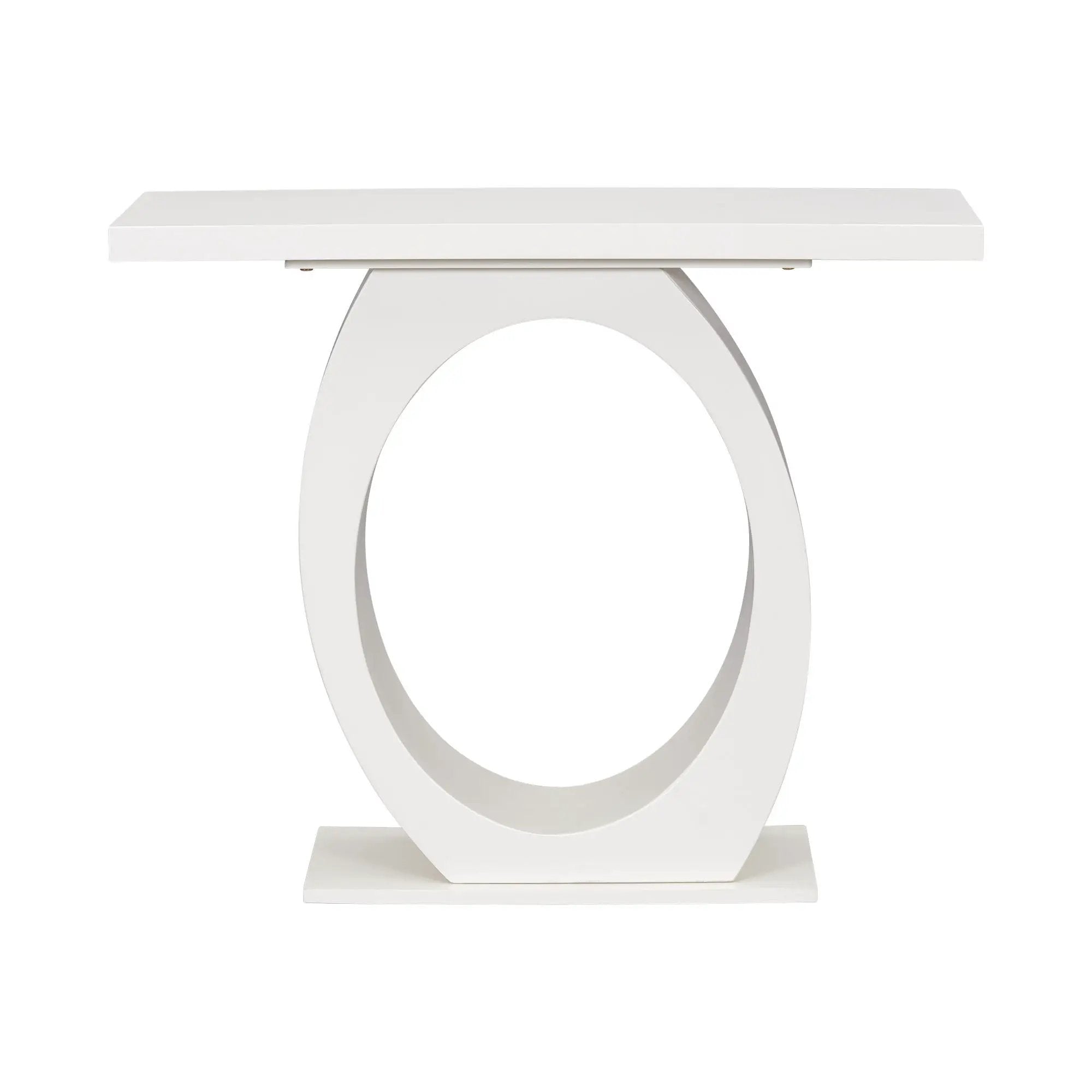 Console Table With Oval Base And Reinforced Bottom Plate by HouseOfZazla