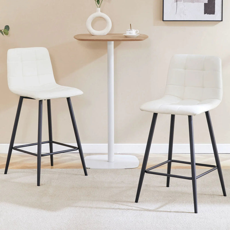 Bar Chair Set Comfortable With Metal Legs And Ergonomic Design by HouseOfZazla
