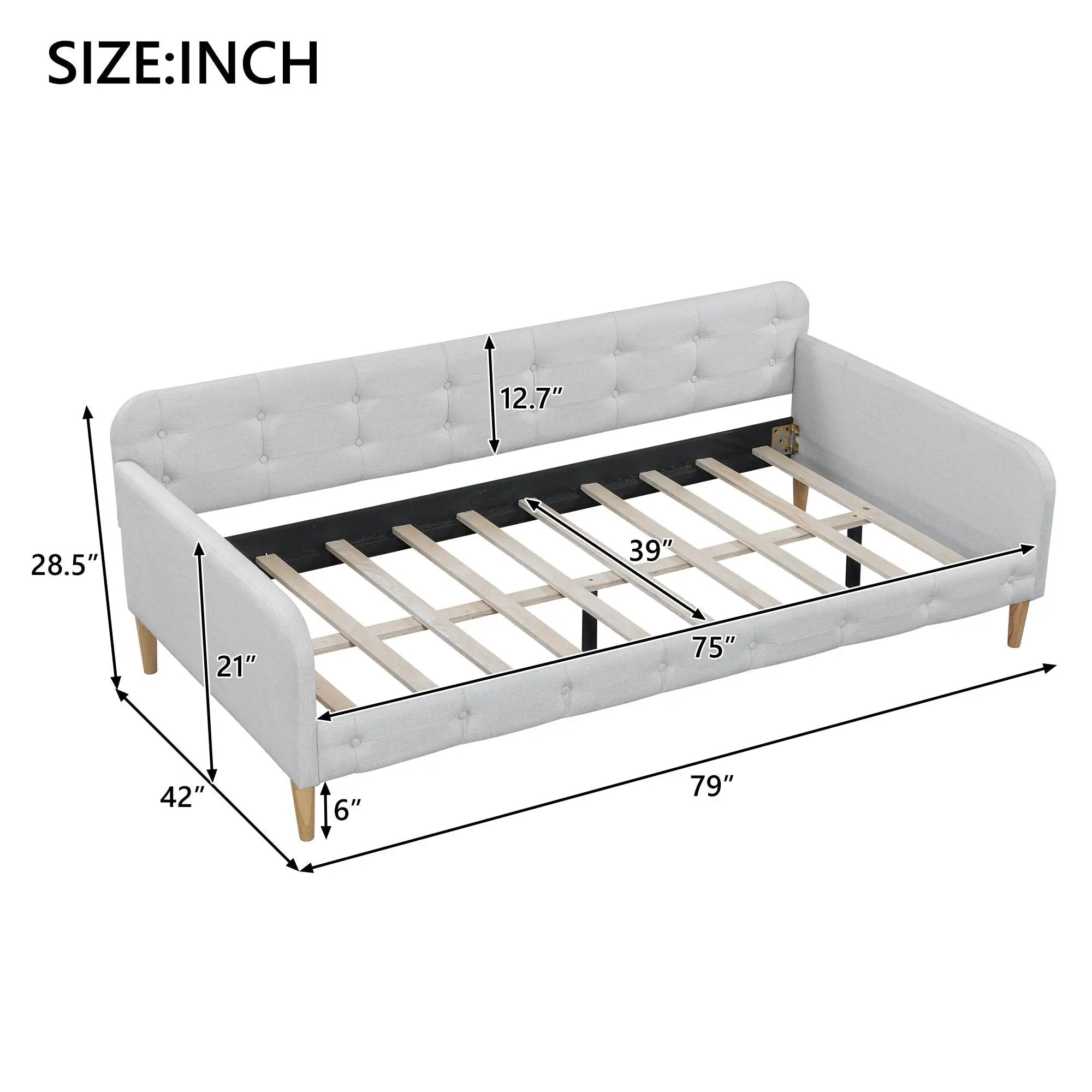 Upholstered Daybed & Modern Design by HouseOfZazla