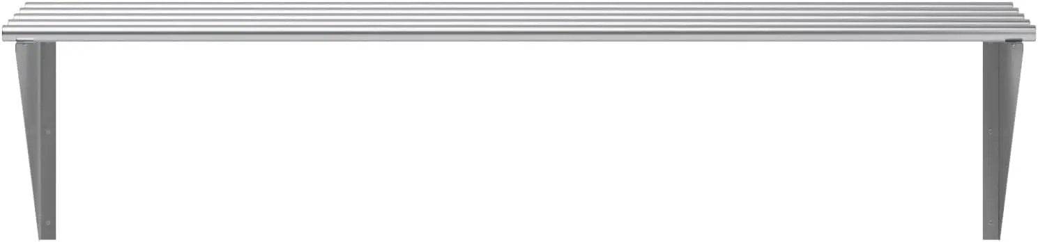 AmGood 18 in. x 60 in. NSF Stainless Steel Tubular Wall Shelf | Heavy-Duty Metal Shelving for Appliances & Equipment | Ideal for Kitchen, Restaurant, Garage, Laundry, Utility Room by GreenHaven Gardens