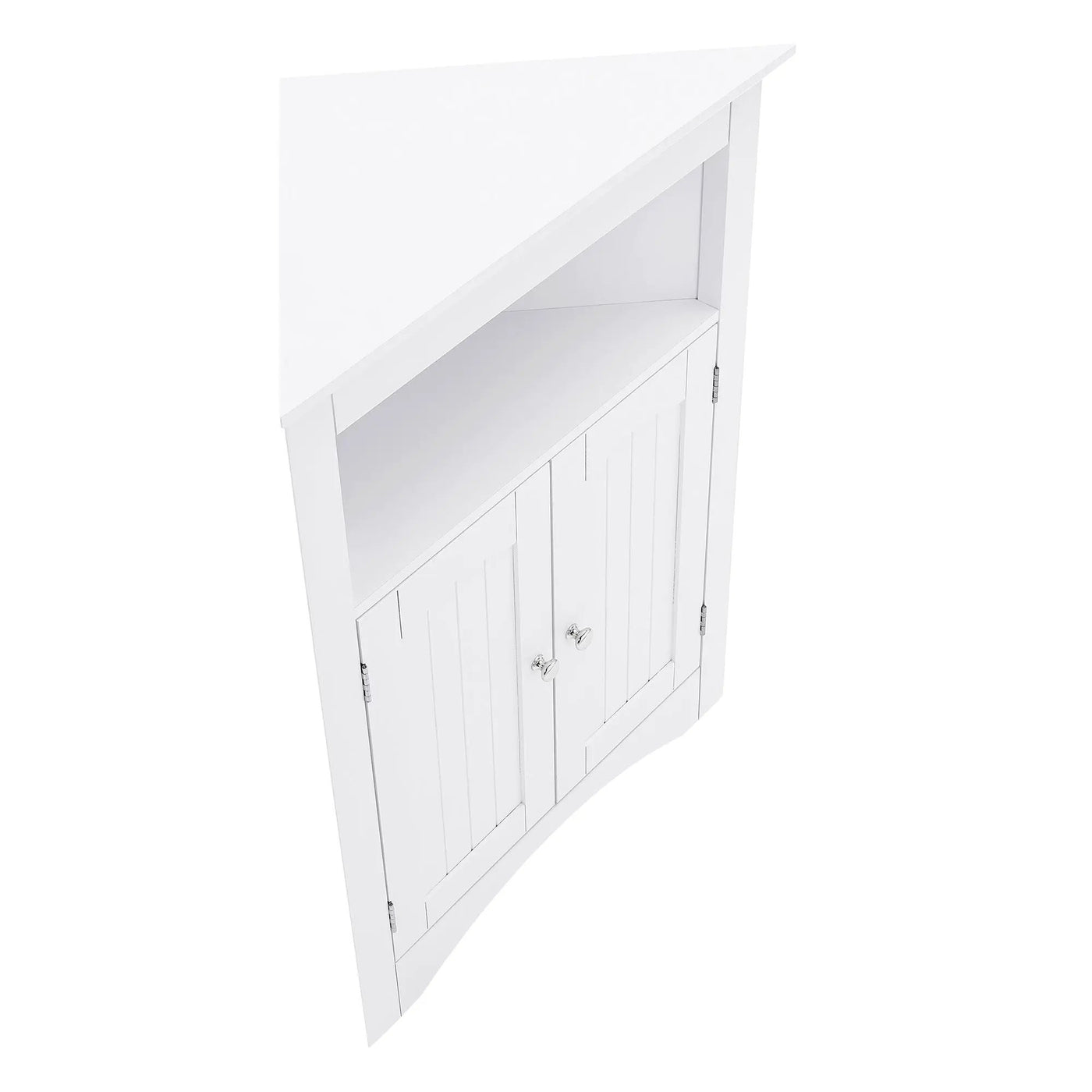 Bathroom Floor Corner Cabinet with Doors and Shelves by HouseOfZazla